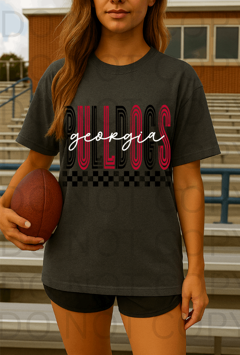 Georgia Bulldogs #5721 - Ready to Press DTF Transfer Full Color