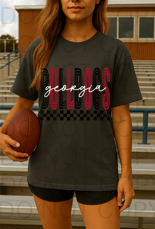 Georgia Bulldogs #5721 - Ready to Press DTF Transfer Full Color