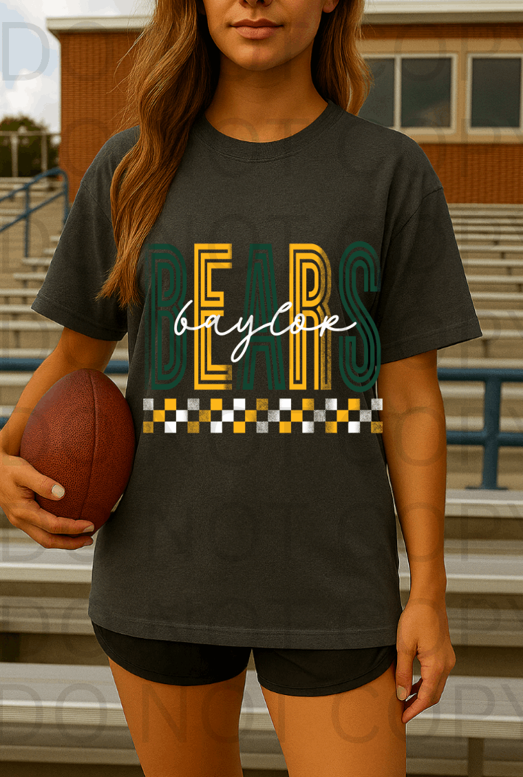Baylor Bears #5717 - Ready to Press DTF Transfer Full Color