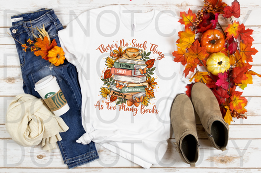 Autumn Books #5471 - Ready to Press DTF Transfer Full Color