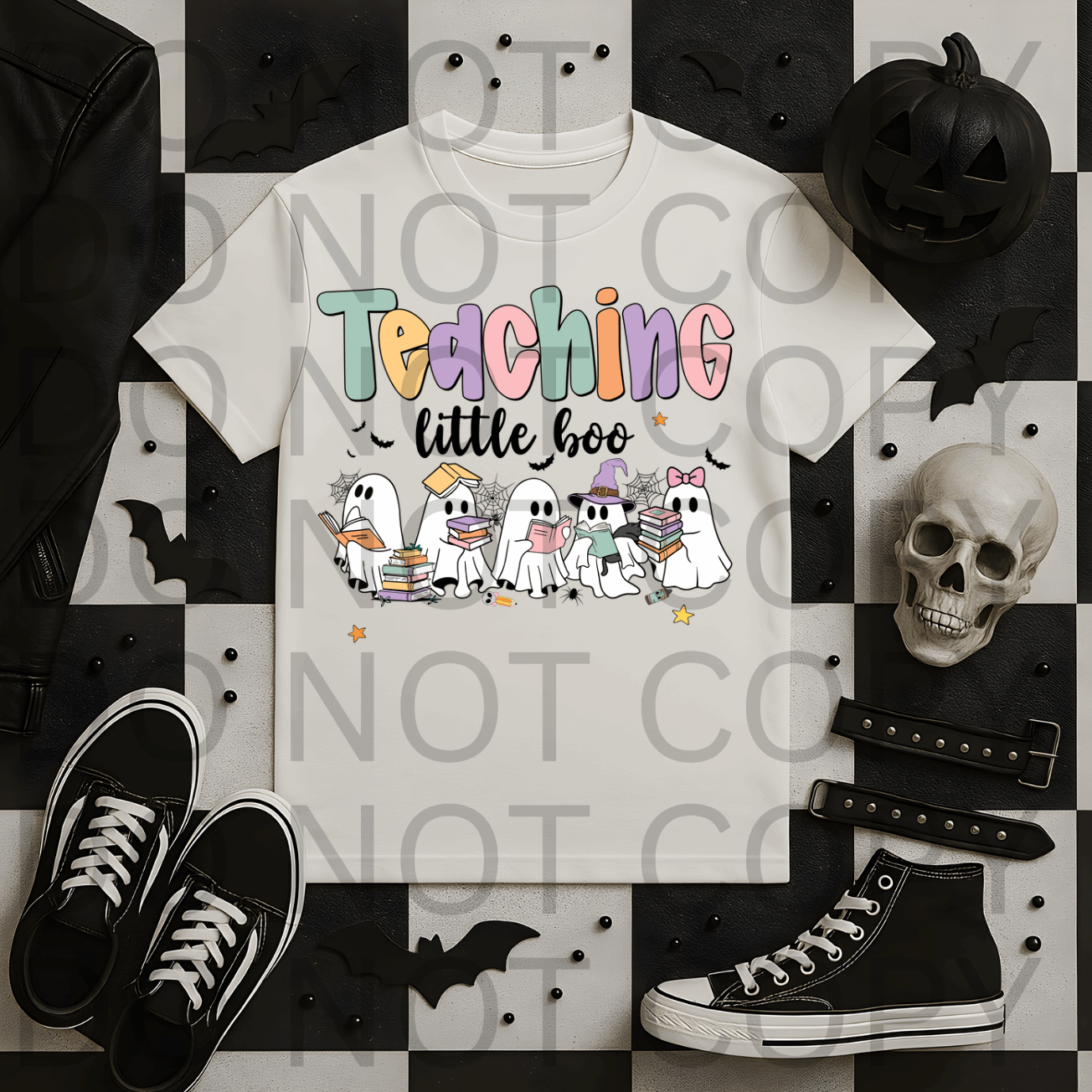 Teaching Little Boo #5498 - Ready to Press DTF Transfer Full Color