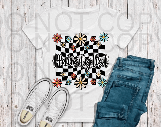 Retro Hairstylist #5484 - Ready to Press DTF Transfer Full Color