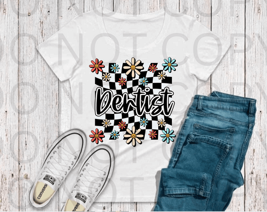 Retro Dentist #5485 - Ready to Press DTF Transfer Full Color