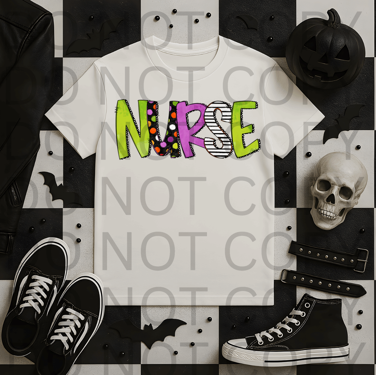 Halloween Nurse #5491 - Ready to Press DTF Transfer Full Color