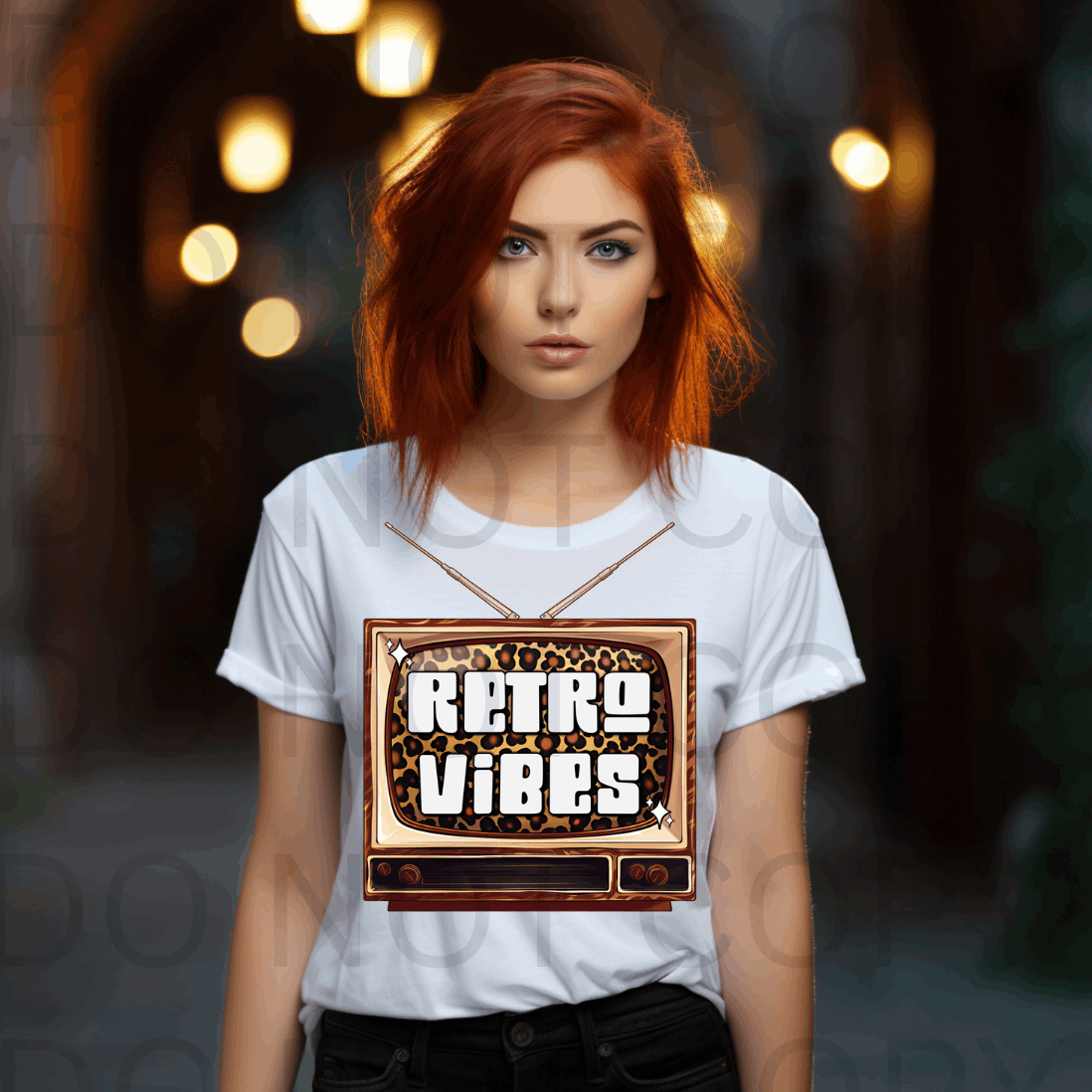Retro TV Vibes #5521- Ready to Press DTF Transfer Full Color