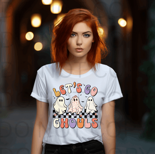 Lets Go Ghouls #5513 - Ready to Press DTF Transfer Full Color