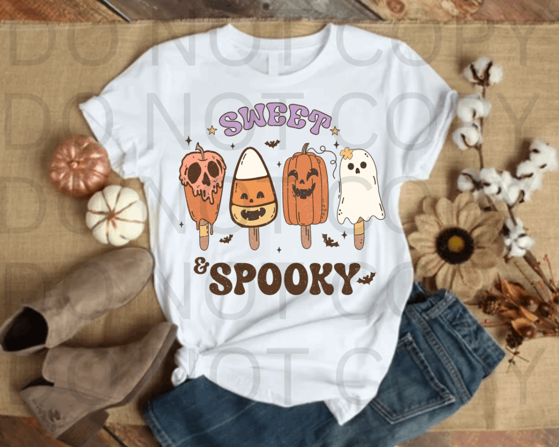 Sweet & Spooky #5539- Ready to Press DTF Transfer Full Color