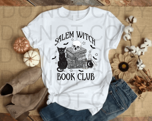 Salem Witch Book Club #5535- Ready to Press DTF Transfer Full Color