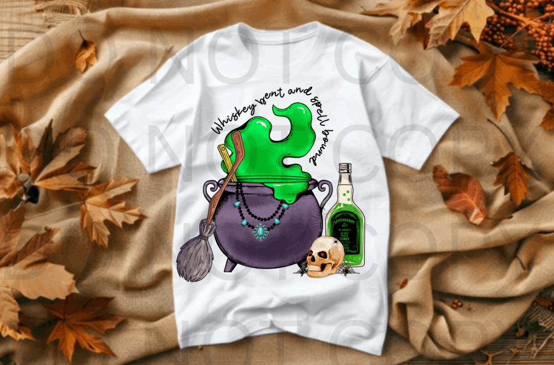 Whiskey Bent & Spell Bound #5554 - Ready to Press DTF Transfer Full Color