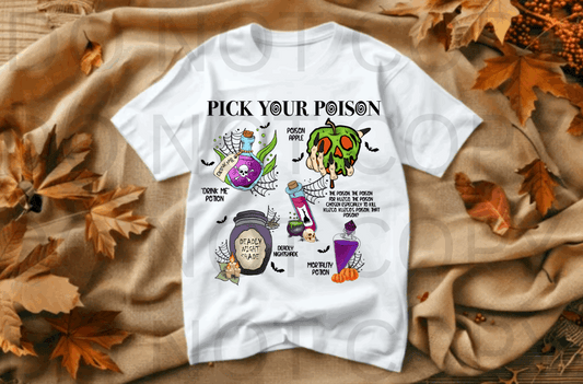 Pick Your Poison #5553 - Ready to Press DTF Transfer Full Color