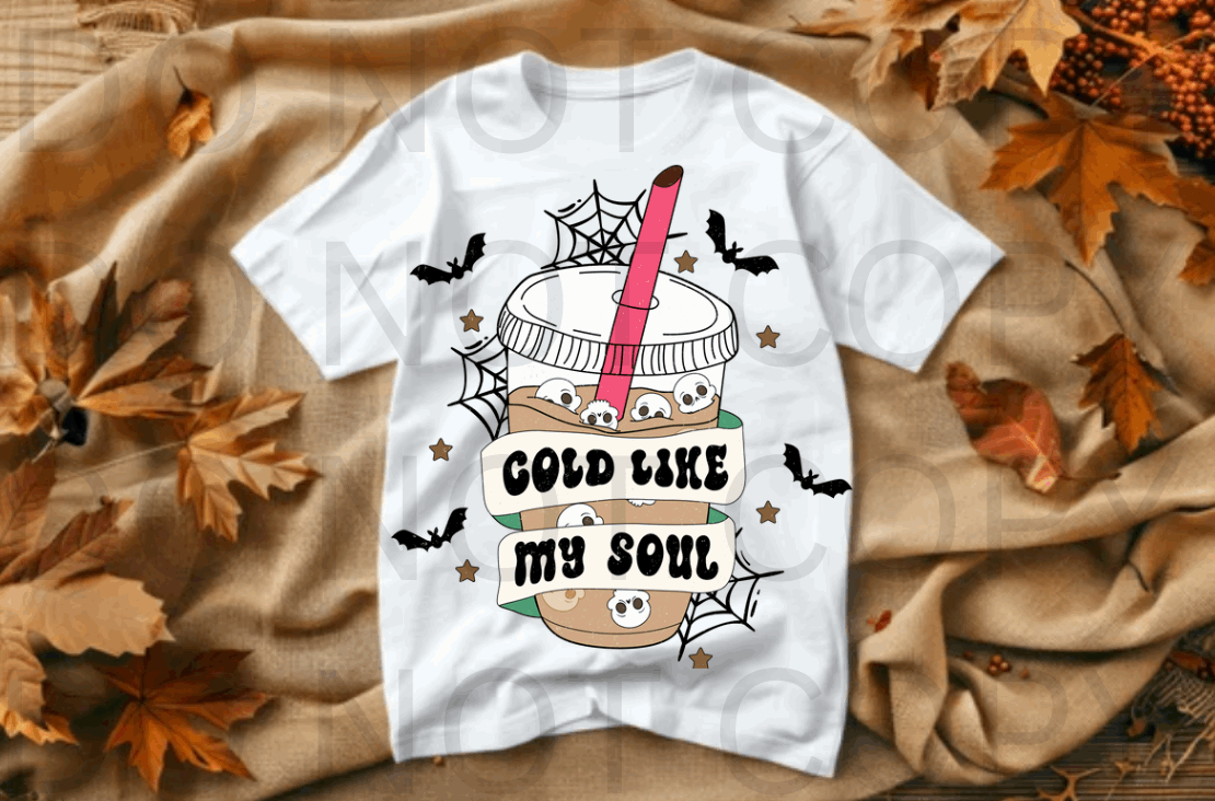 Cold Like My Soul #5545- Ready to Press DTF Transfer Full Color