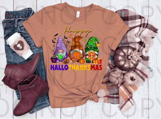 Gnomes, Happy Fall Y'all #5565 - Ready to Press DTF Transfer Full Color