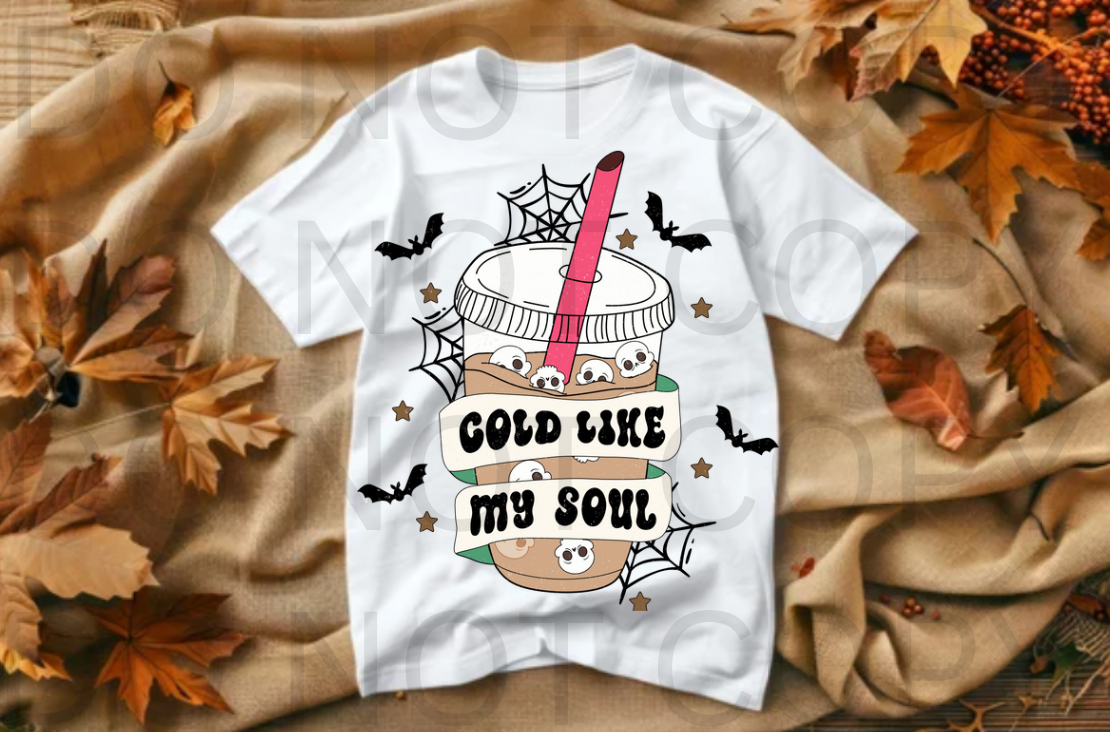 Cold Like My Soul #5545- Ready to Press DTF Transfer Full Color