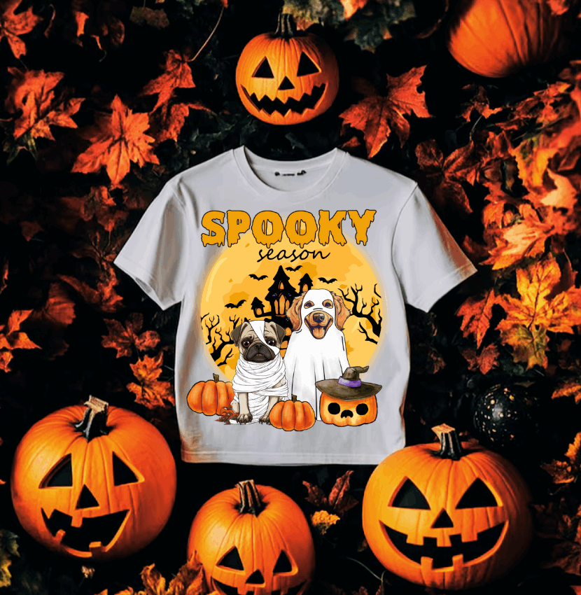Spooky Season - Dogs #5582 - Ready to Press DTF Transfer Full Color