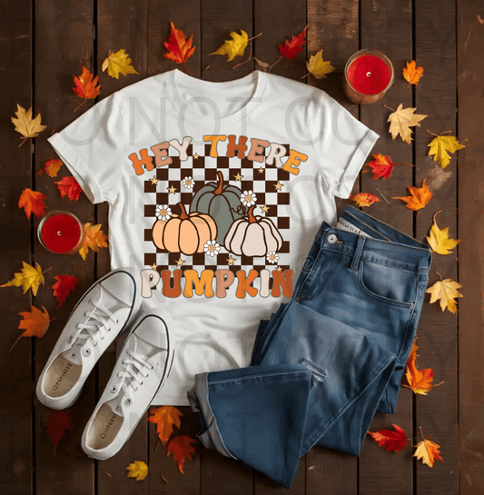 Hey There Pumpkin #5589 - Ready to Press DTF Transfer Full Color