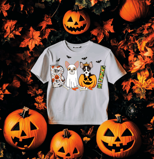 Boo Chihuahua #5599 - Ready to Press DTF Transfer Full Color