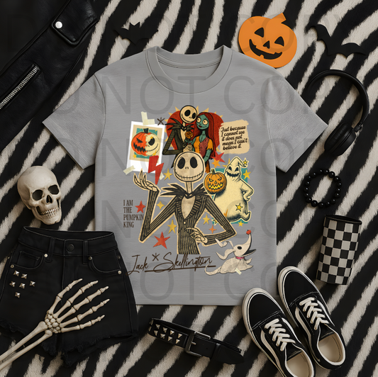 Vintage Nightmare Before Christmas Collage #5615 - Ready to Press DTF Transfer Full Color