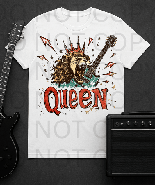 Queen #5632 - Ready to Press DTF Transfer Full Color