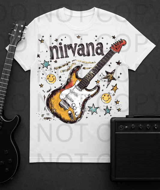 Nirvana #5629 - Ready to Press DTF Transfer Full Color