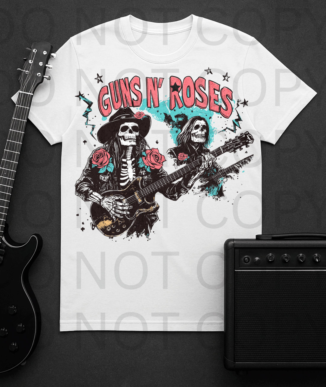 Guns N' Roses #5623 - Ready to Press DTF Transfer Full Color