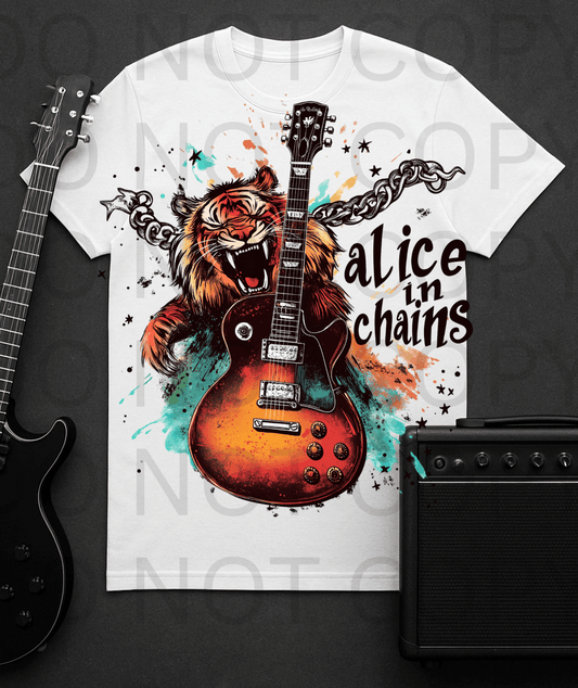 Alice In Chains #5620 - Ready to Press DTF Transfer Full Color