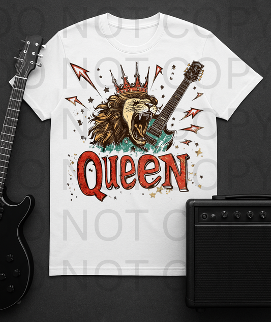Queen #5632 - Ready to Press DTF Transfer Full Color