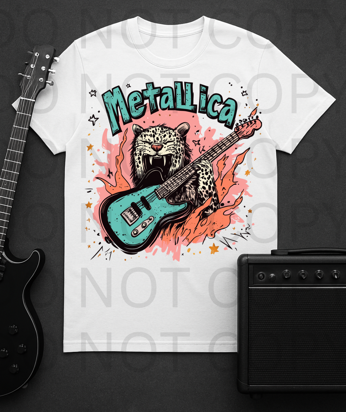 Metallica #5627 - Ready to Press DTF Transfer Full Color