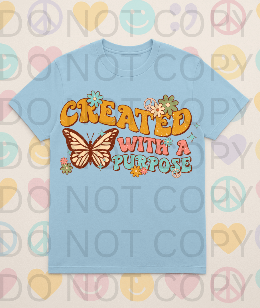 Created With A Purpose #5651 - Ready to Press DTF Transfer Full Color