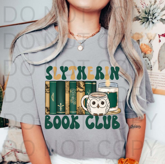 Slytherin Book Club #5680 - Ready to Press DTF Transfer Full Color