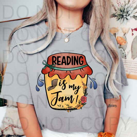 Reading Is My Jam #5685 - Ready to Press DTF Transfer Full Color