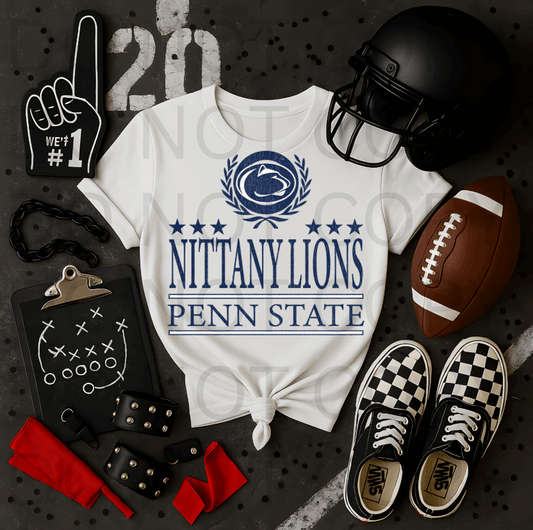 Distressed Pennsylvania State University Logo #5699 - Ready to Press DTF Transfer Full Color
