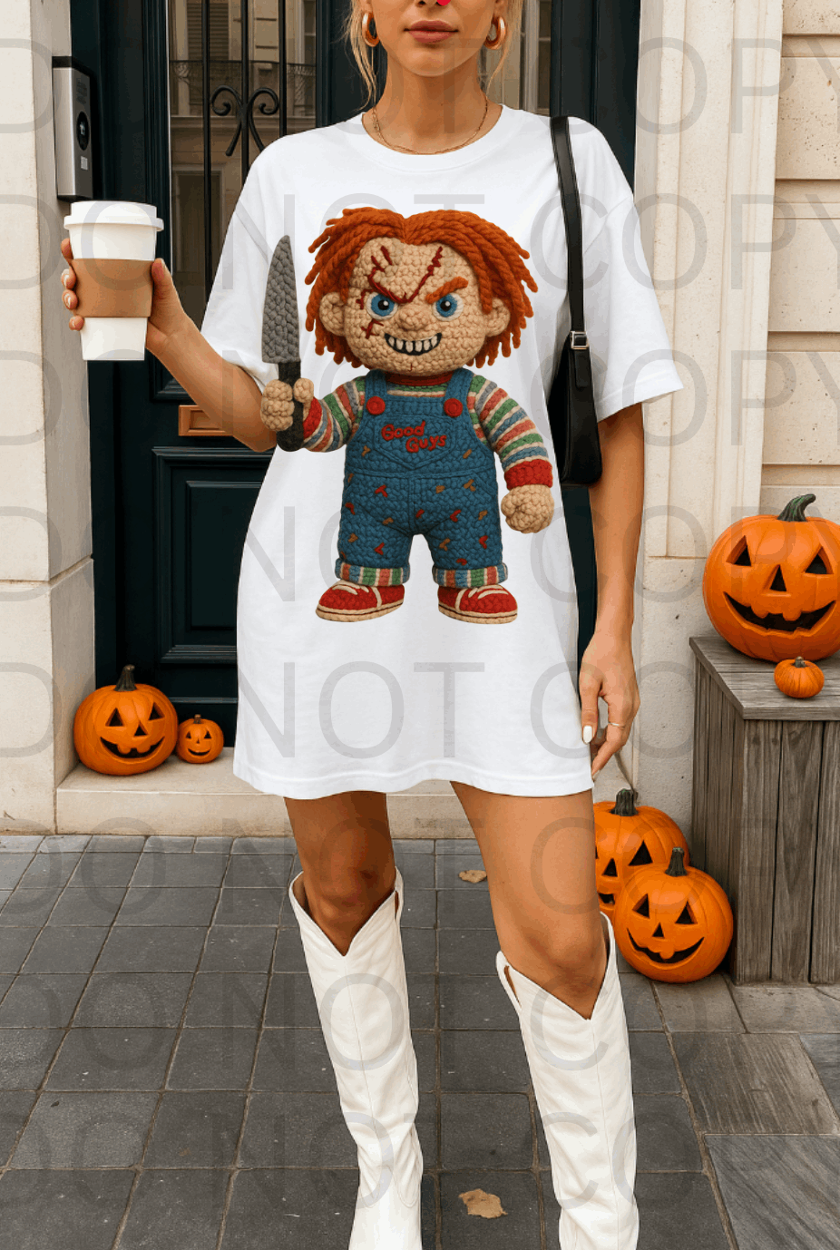 Faux Yarn Chucky #5704 - Ready to Press DTF Transfer Full Color