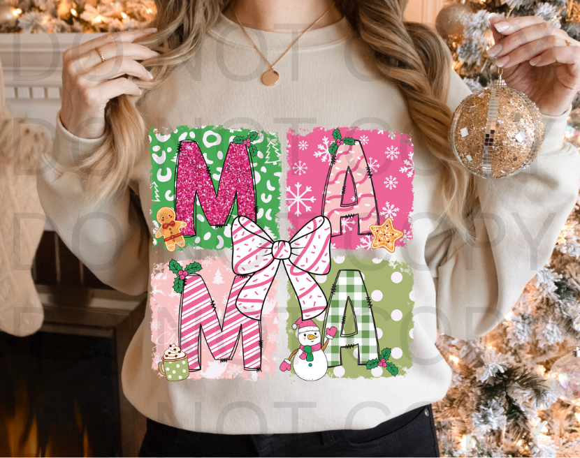 Mama Patchwork #5736 - Ready to Press DTF Transfer Full Color