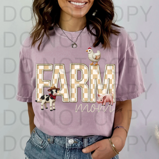 Farm Mom #5762 - Ready to Press DTF Transfer Full Color