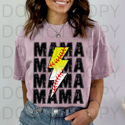 Softball Mama #5767 - Ready to Press DTF Transfer Full Color