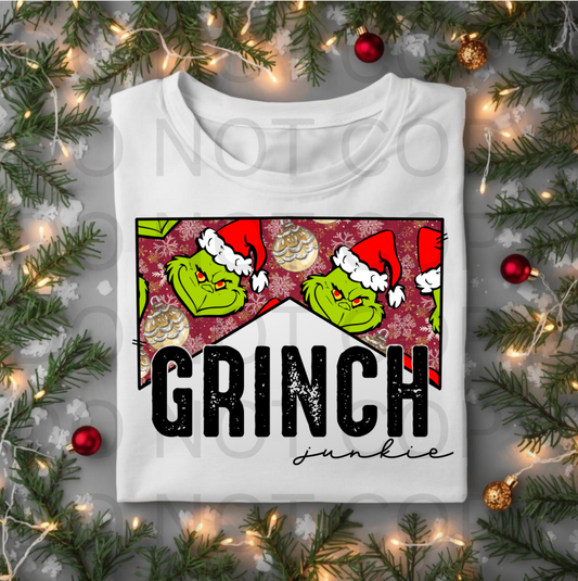 Green Man Junkie #5775  - Ready to Press DTF Transfer Full Color