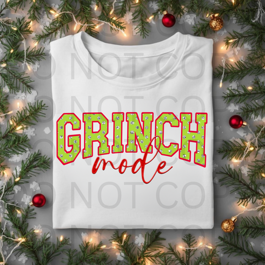 Green Man Mode #5776   - Ready to Press DTF Transfer Full Color