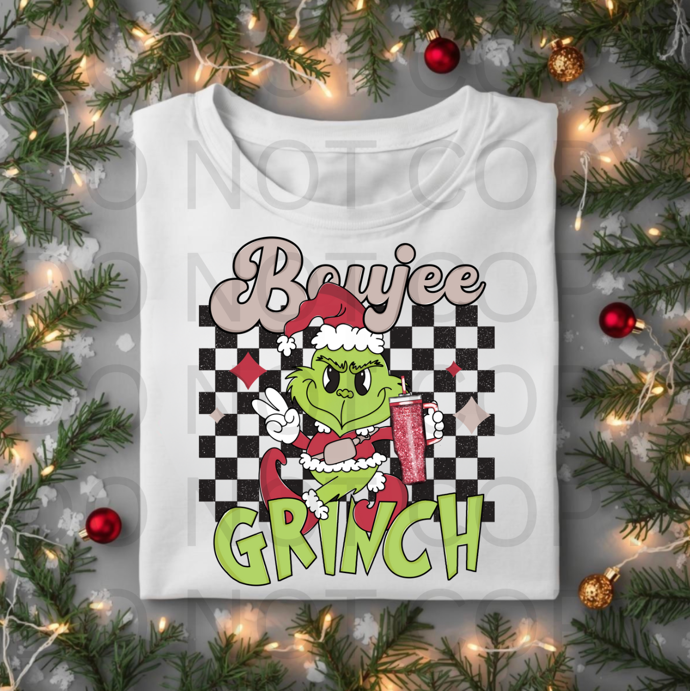 Boujee Green Man #5774 - Ready to Press DTF Transfer Full Color