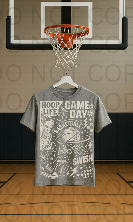 Vintage Basketball #5792 - Ready to Press DTF Transfer Full Color