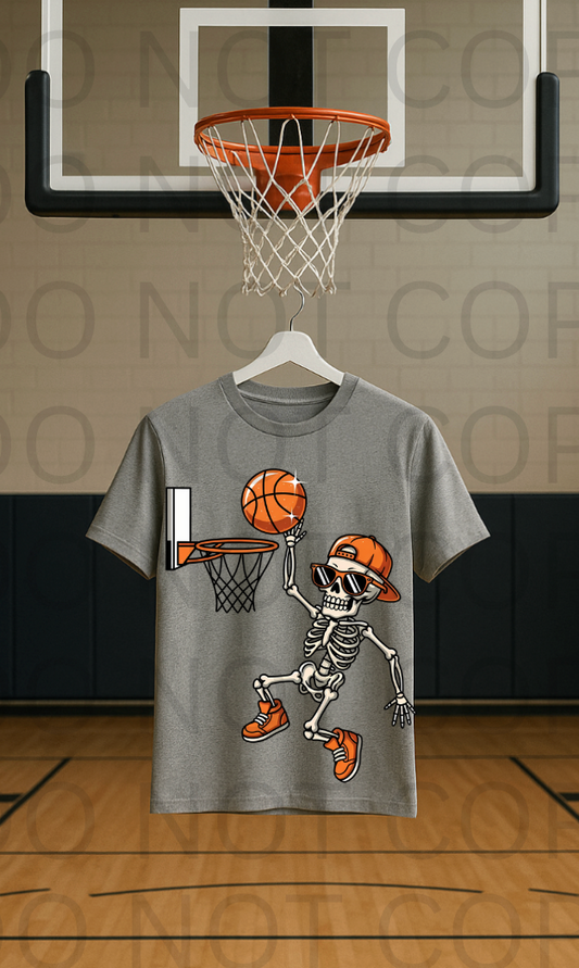 Skeleton Basketball Player #5793 - Ready to Press DTF Transfer Full Color