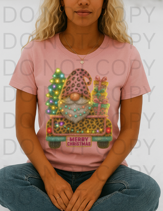 Tinsel Gnome #5813 - Ready to Press DTF Transfer Full Color