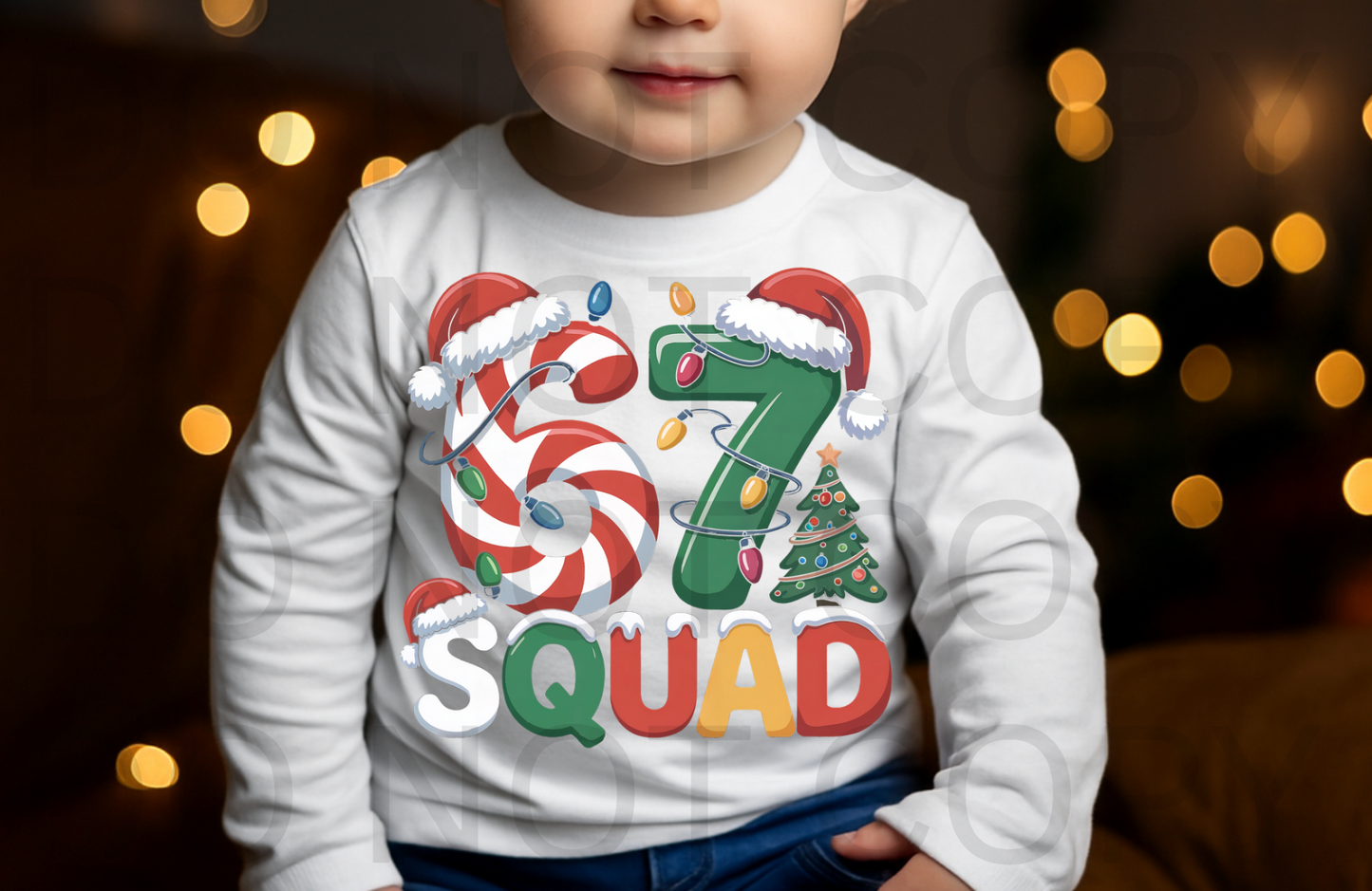 Christmas 6 7 Squad  #5842  - Ready to Press DTF Transfer Full Color