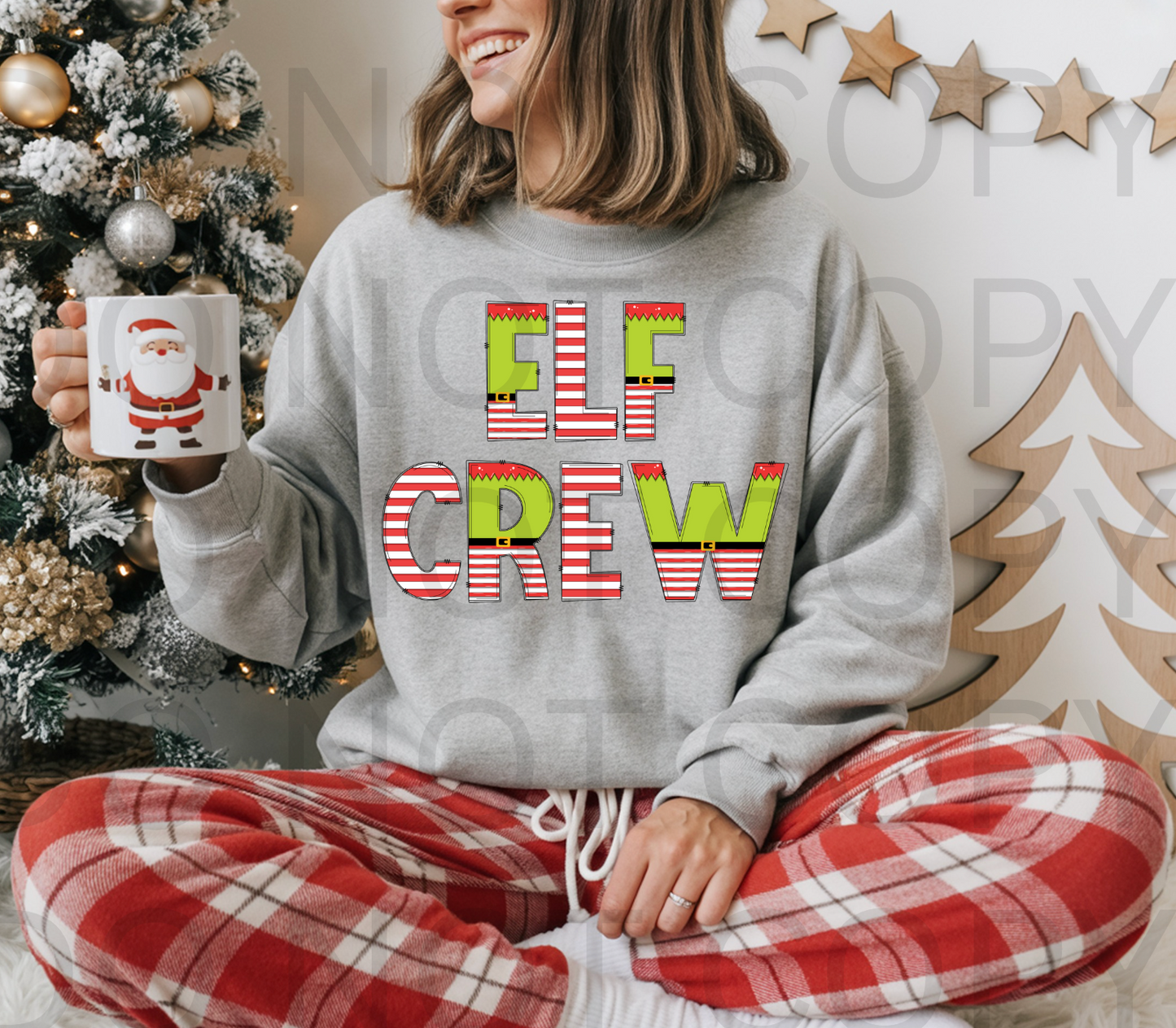 Elf Crew #5837 - Ready to Press DTF Transfer Full Color