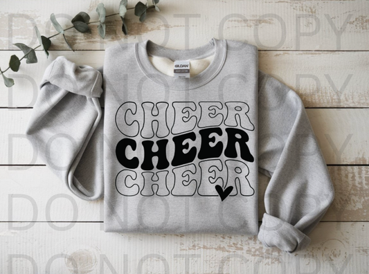 Cheer Bold #5848 - Ready to Press DTF Transfer Full Color