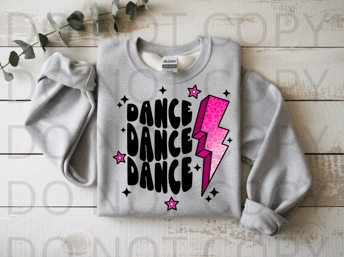 Dance Bolt Solid #5854 - Ready to Press DTF Transfer Full Color