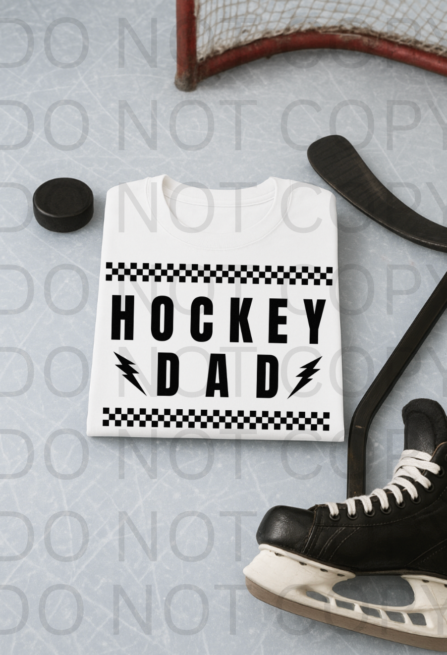 Hockey Dad #5907 - Ready to Press DTF Transfer Full Color