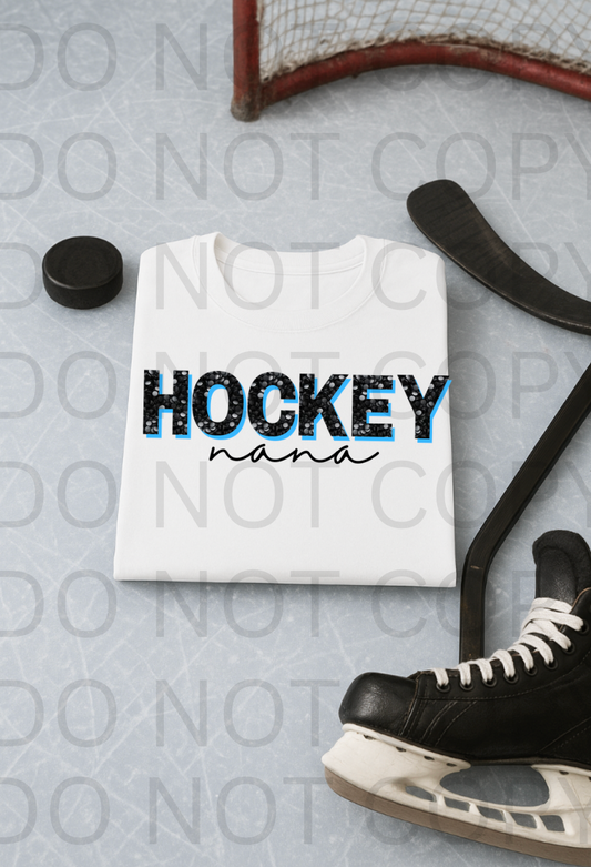 Hockey Nana #5913 - Ready to Press DTF Transfer Full Color