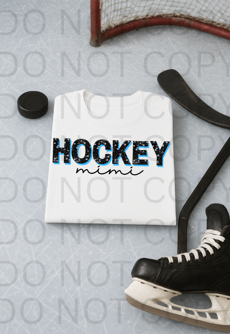 Hockey Mimi #5912 - Ready to Press DTF Transfer Full Color