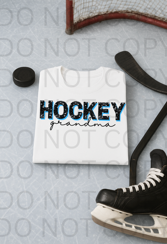 Hockey Grandma #5911 - Ready to Press DTF Transfer Full Color