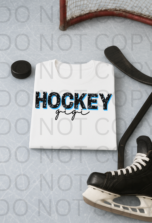 Hockey GIgi #5910 - Ready to Press DTF Transfer Full Color
